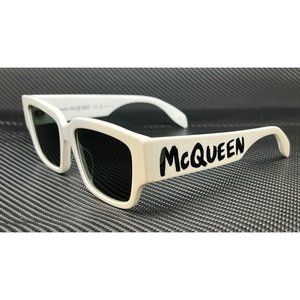 SALE! Alexander Mcqueen White Green Men's Sunglasses